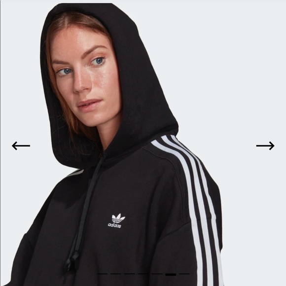 NWT|‎ Adidas Adicolor Classics Crop Hoodie - Picture 1 of 16
